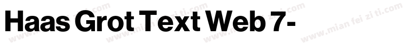 Haas Grot Text Web 7字体转换